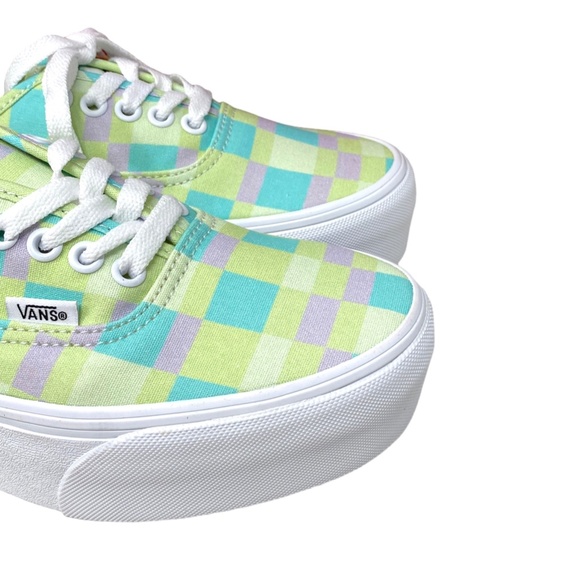 VANS Authentic Platform Shoes Pastel Picnic Canvas Multi Women Size VN0A5KXXPP5 - Picture 10 of 12